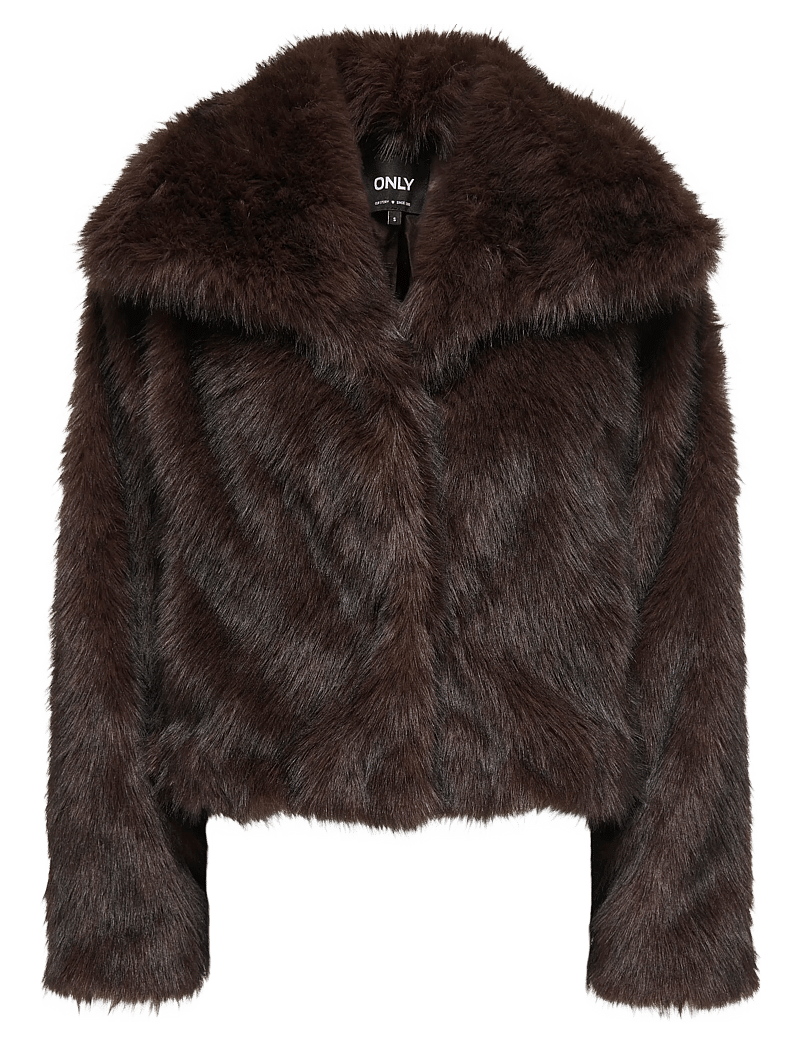 ONLY - ONLDAWN LIFE FAUX FUR JACKET CC OTW - chocolate torte - 0