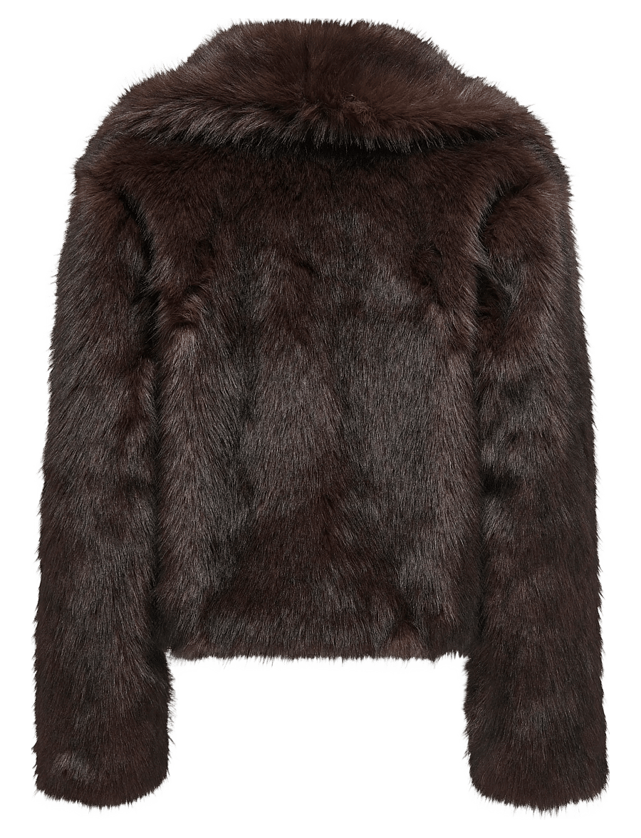 ONLY - ONLDAWN LIFE FAUX FUR JACKET CC OTW - chocolate torte - 1