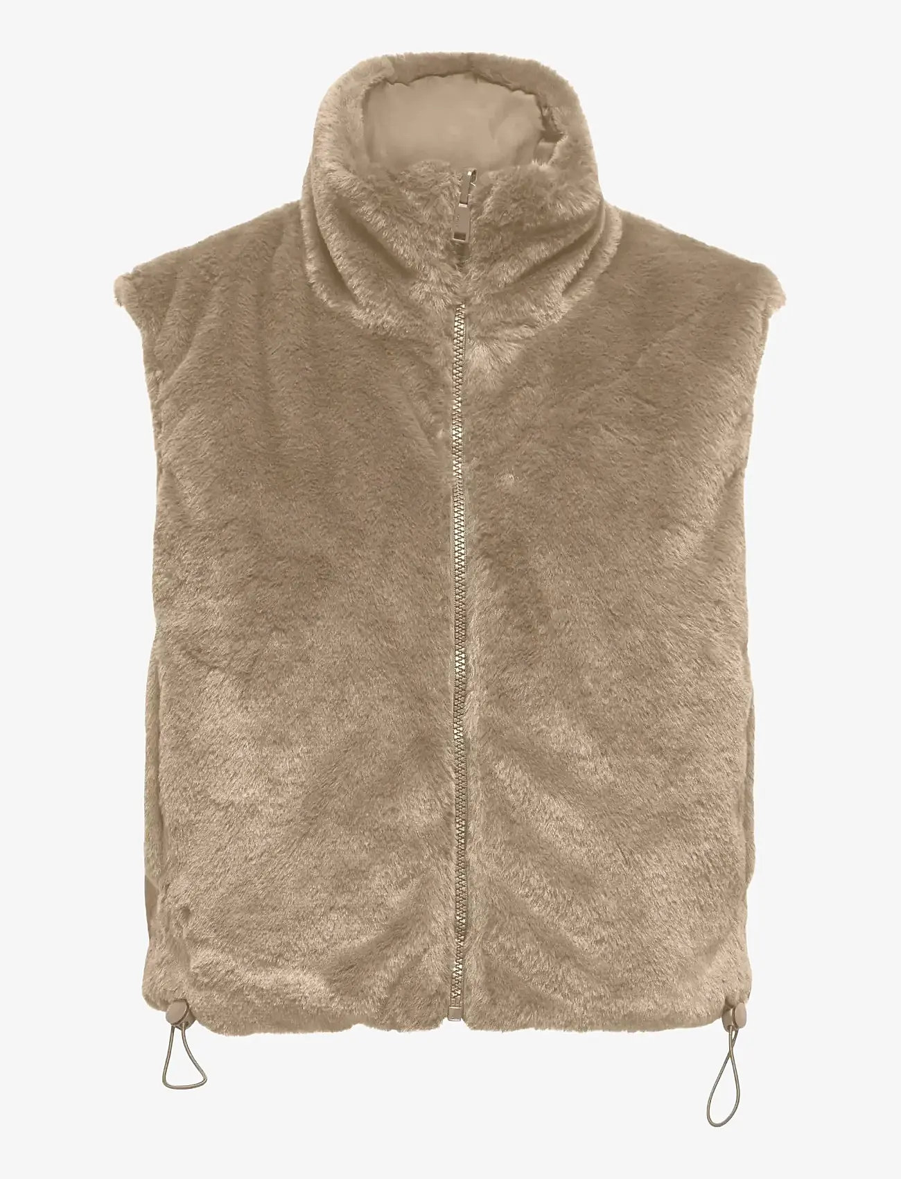 ONLY - ONLDANA FAUX FUR REV.WAISTCOAT OTW CC - efterårsjakker - silver mink - 1