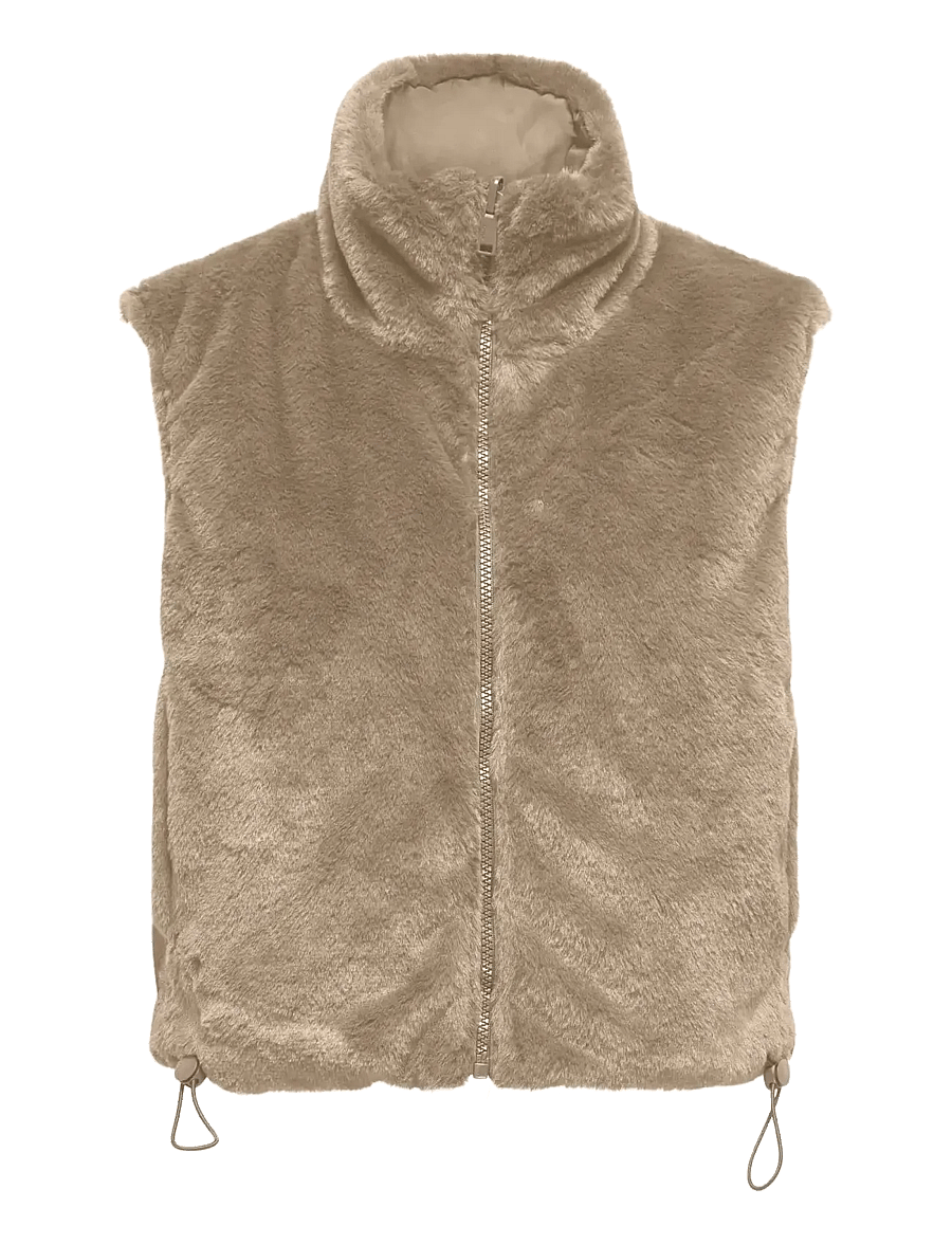 ONLY - ONLDANA FAUX FUR REV.WAISTCOAT OTW CC - vestes sans manches en tissu peluche - silver mink - 1