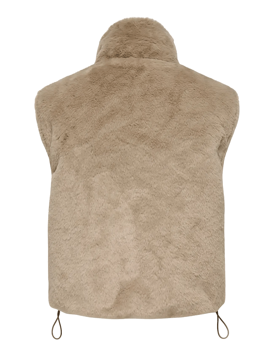 ONLY - ONLDANA FAUX FUR REV.WAISTCOAT OTW CC - vestes sans manches en tissu peluche - silver mink - 2