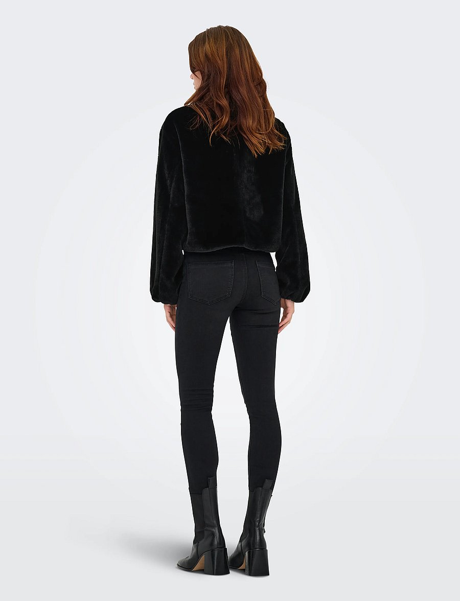 ONLY - ONLDANA FAUX FUR JACKET CC OTW - faux fur - black - 3