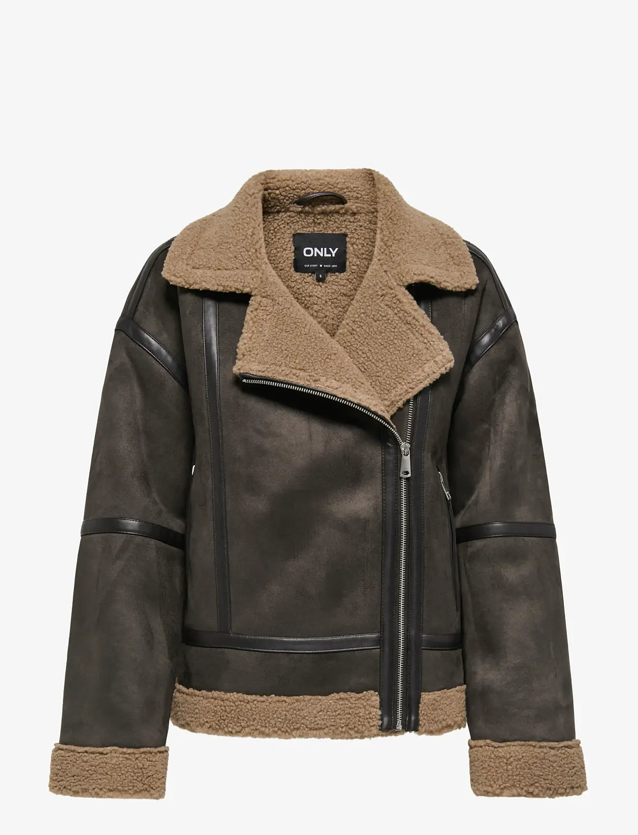 ONLY - ONLKENDRA LIFE BOND OVERSIZJACKET CC OTW - forårsjakker - chocolate torte - 1