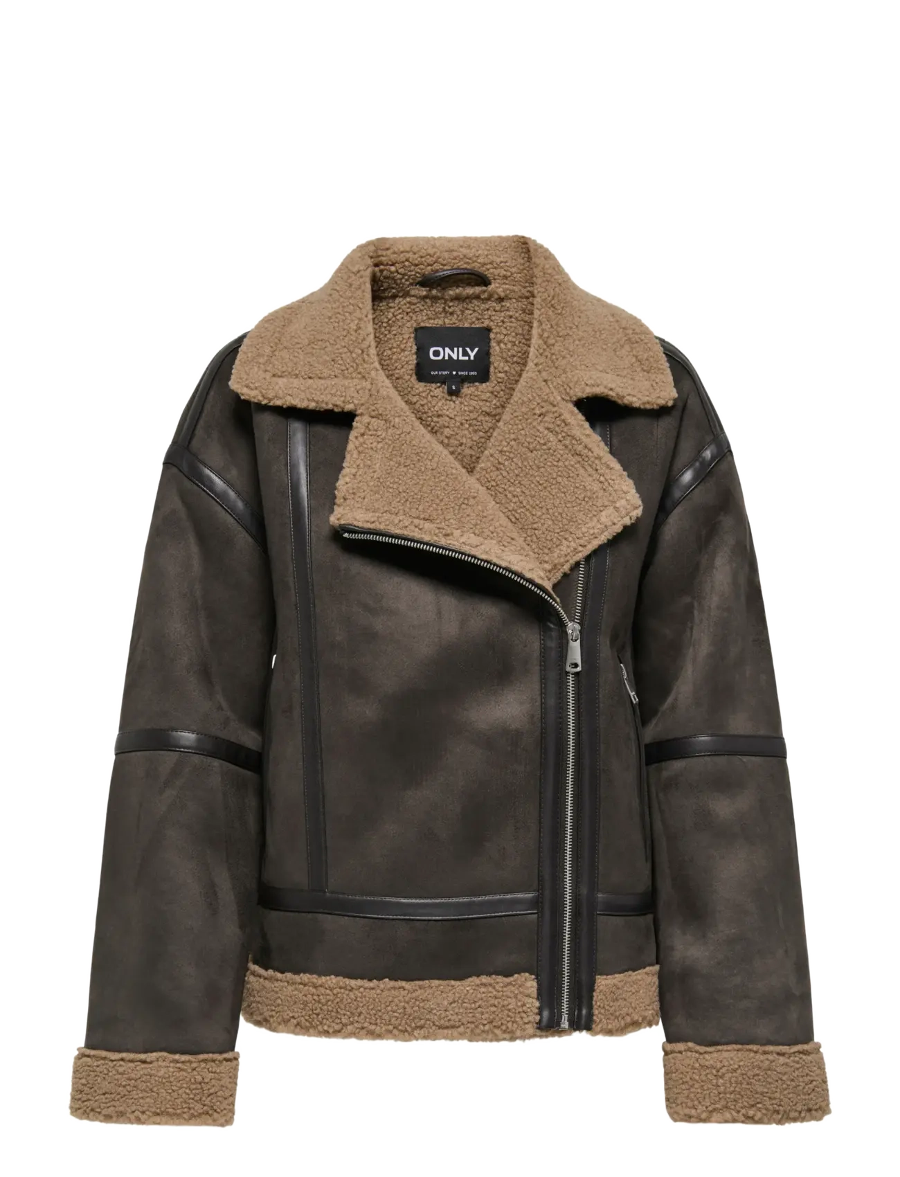 ONLY ONLKENDRA LIFE BOND OVERSIZJACKET CC OTW - Nahktagid - CHOCOLATE TORTE / brown