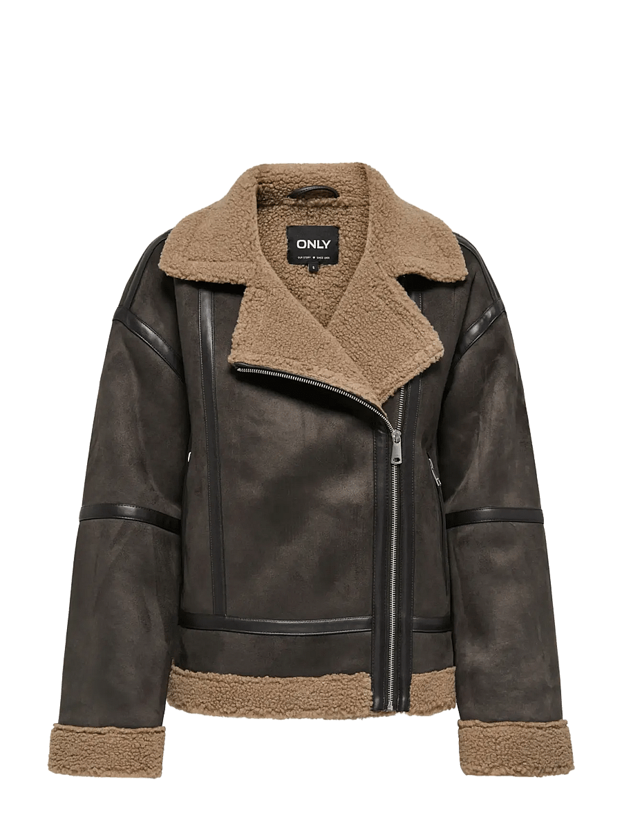 ONLY - ONLKENDRA BOND OVERSIZJACKET CC OTW - nahktagid - chocolate torte - 1