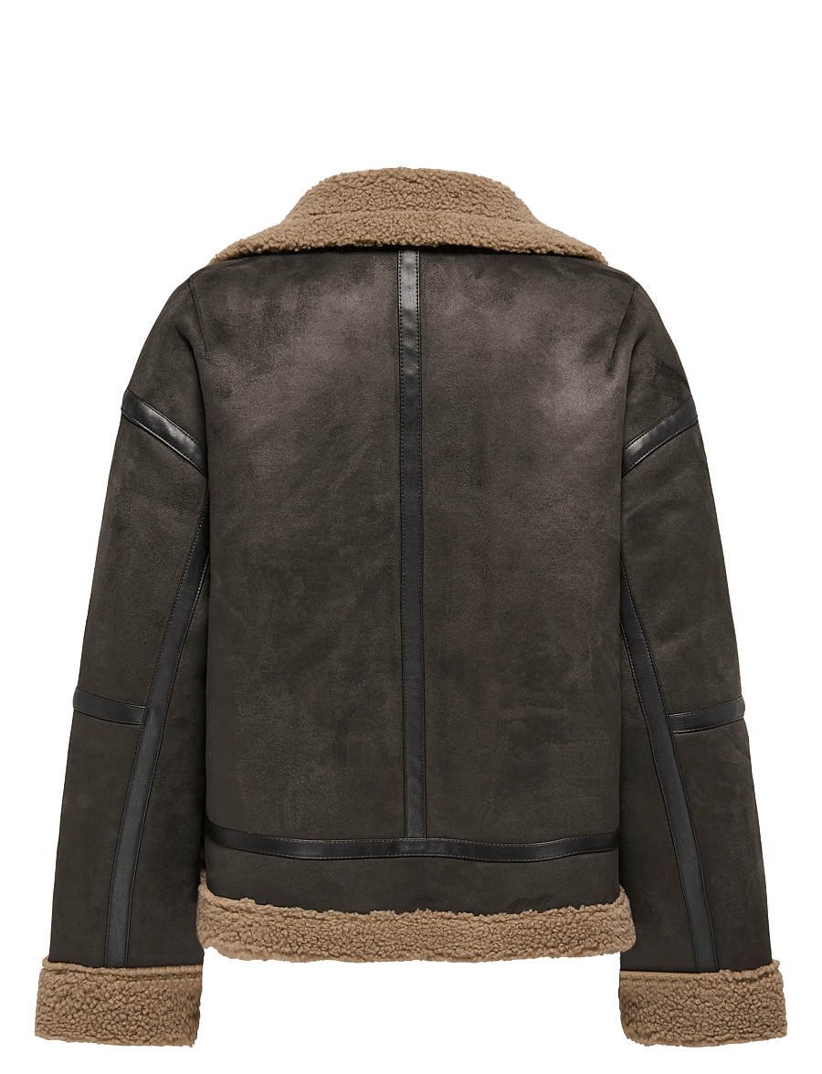 ONLY - ONLKENDRA BOND OVERSIZJACKET CC OTW - nahktagid - chocolate torte - 2