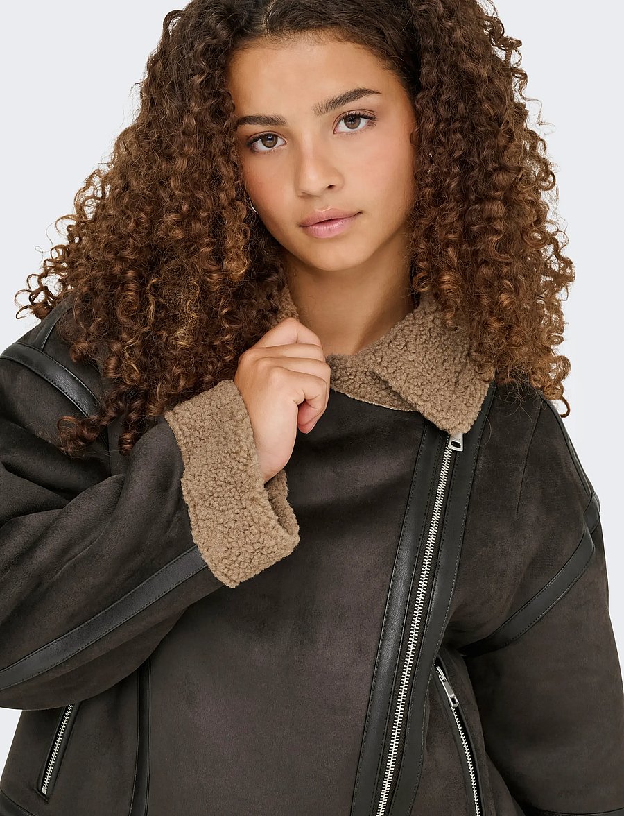 ONLY - ONLKENDRA BOND OVERSIZJACKET CC OTW - nahktagid - chocolate torte - 4