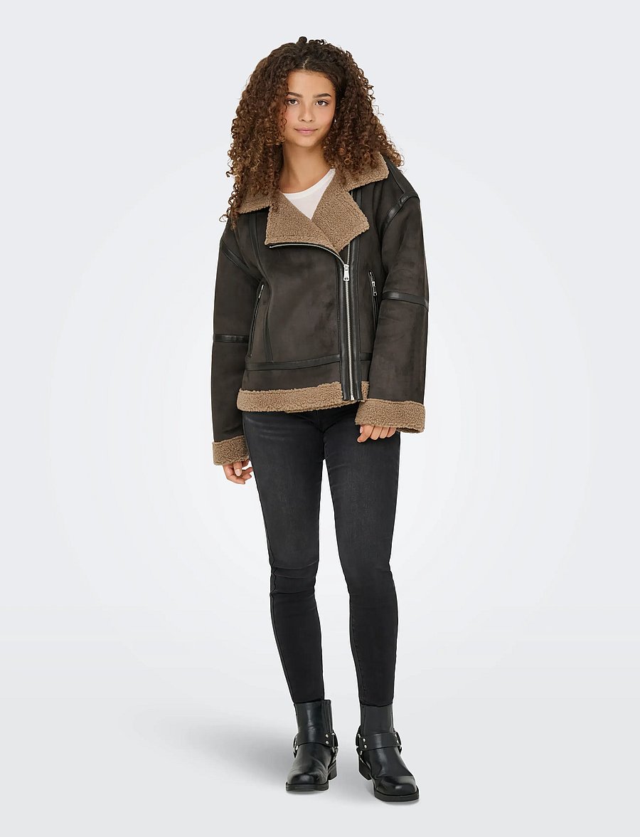 ONLY - ONLKENDRA BOND OVERSIZJACKET CC OTW - nahktagid - chocolate torte - 5