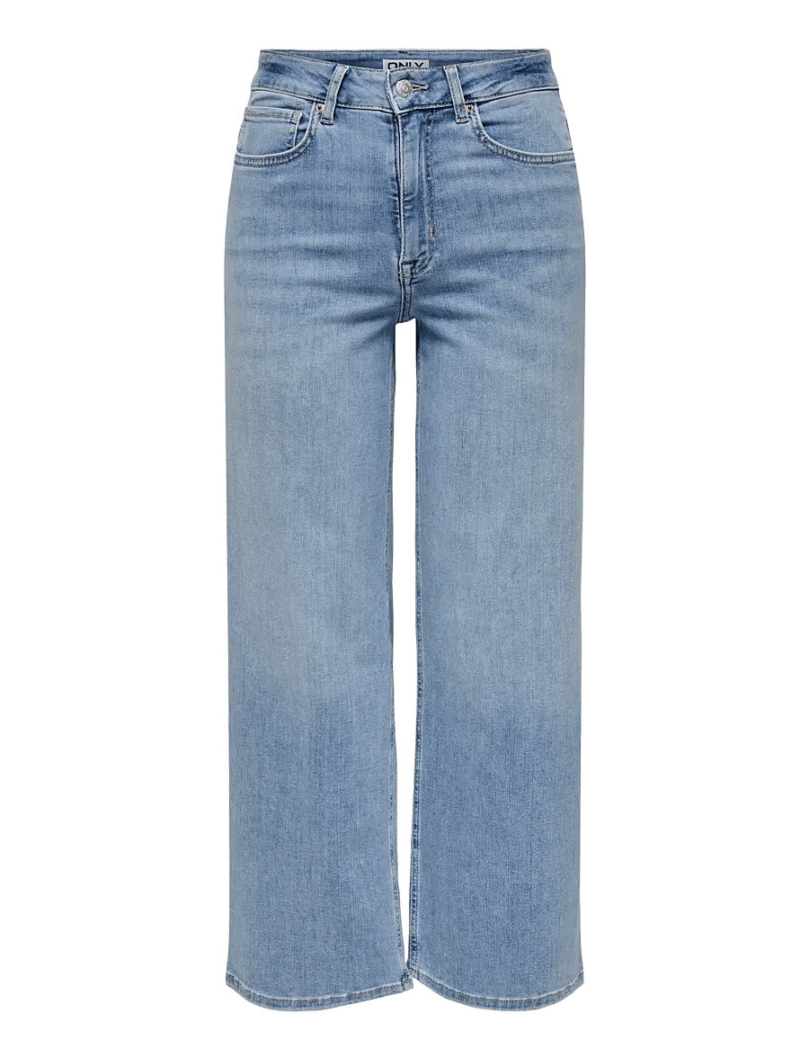 ONLY - ONLMADISON BLUSH HW CP WD DNM CRO371NOOS - brede jeans - light blue denim - 1