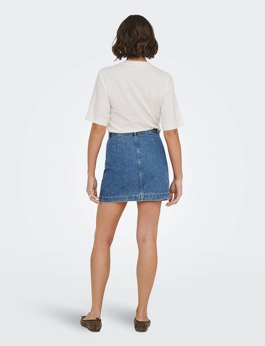 ONLY - ONLAMAZING HW SKIRT TAI DNM NOOS - jeansröcke - medium blue denim - 3