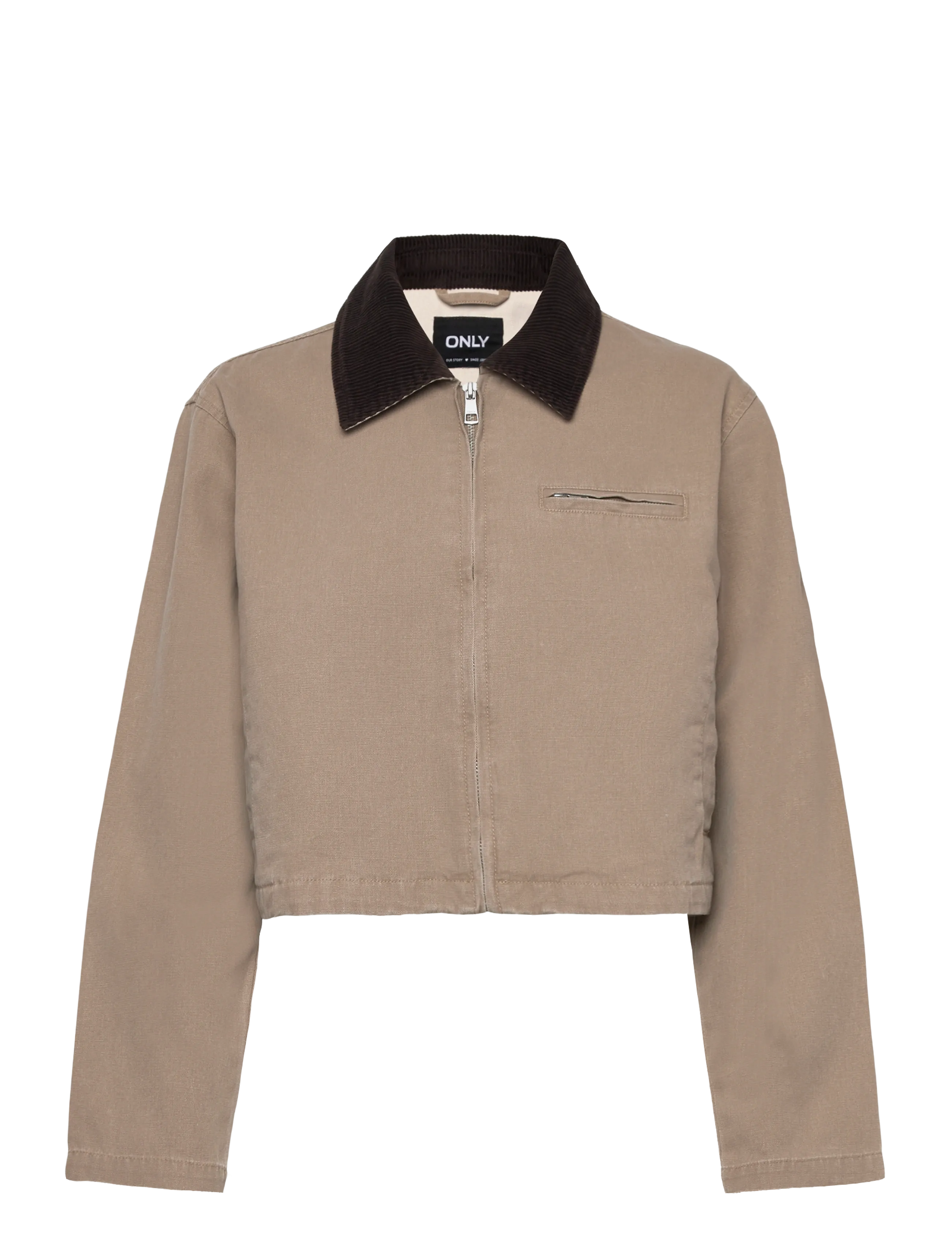 ONLY ONLCAVA COLLAR JACKET OTW CC - Jackor & Kappor - SILVER MINK / beige