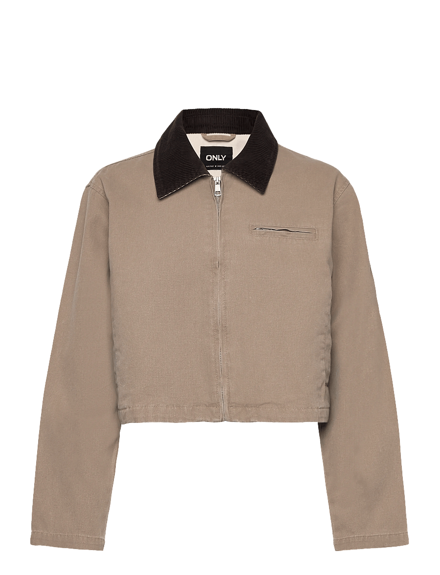 ONLY - ONLCAVA COLLAR JACKET OTW CC - utility jackets - silver mink - 0