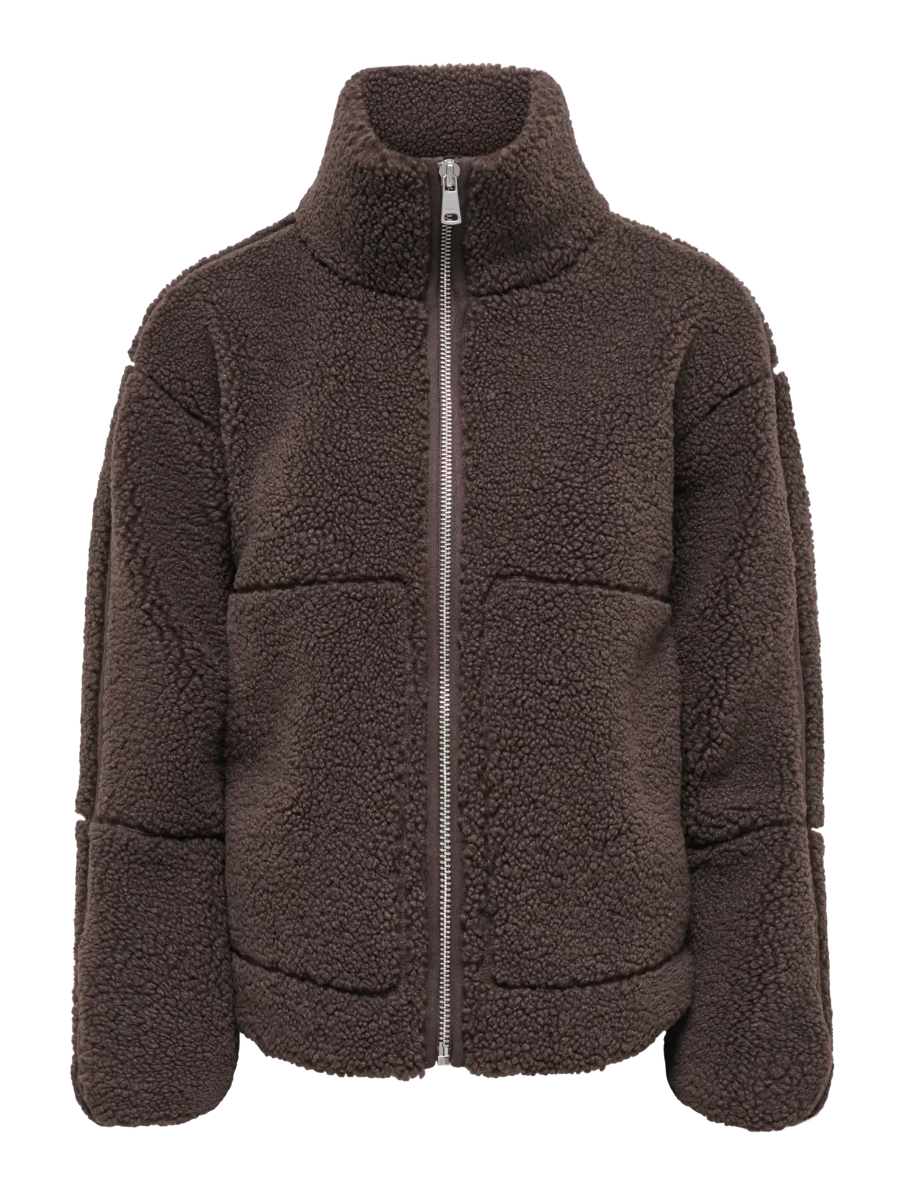 ONLY ONLASPEN TEDDY JACKET OTW - Kleidung - COFFEE BEAN / brown