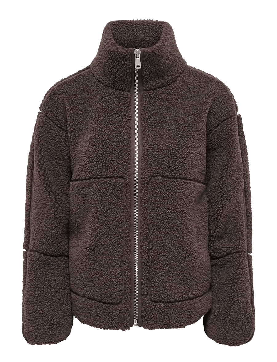 ONLY - ONLASPEN TEDDY JACKET OTW - fleece & midlayer - coffee bean - 1