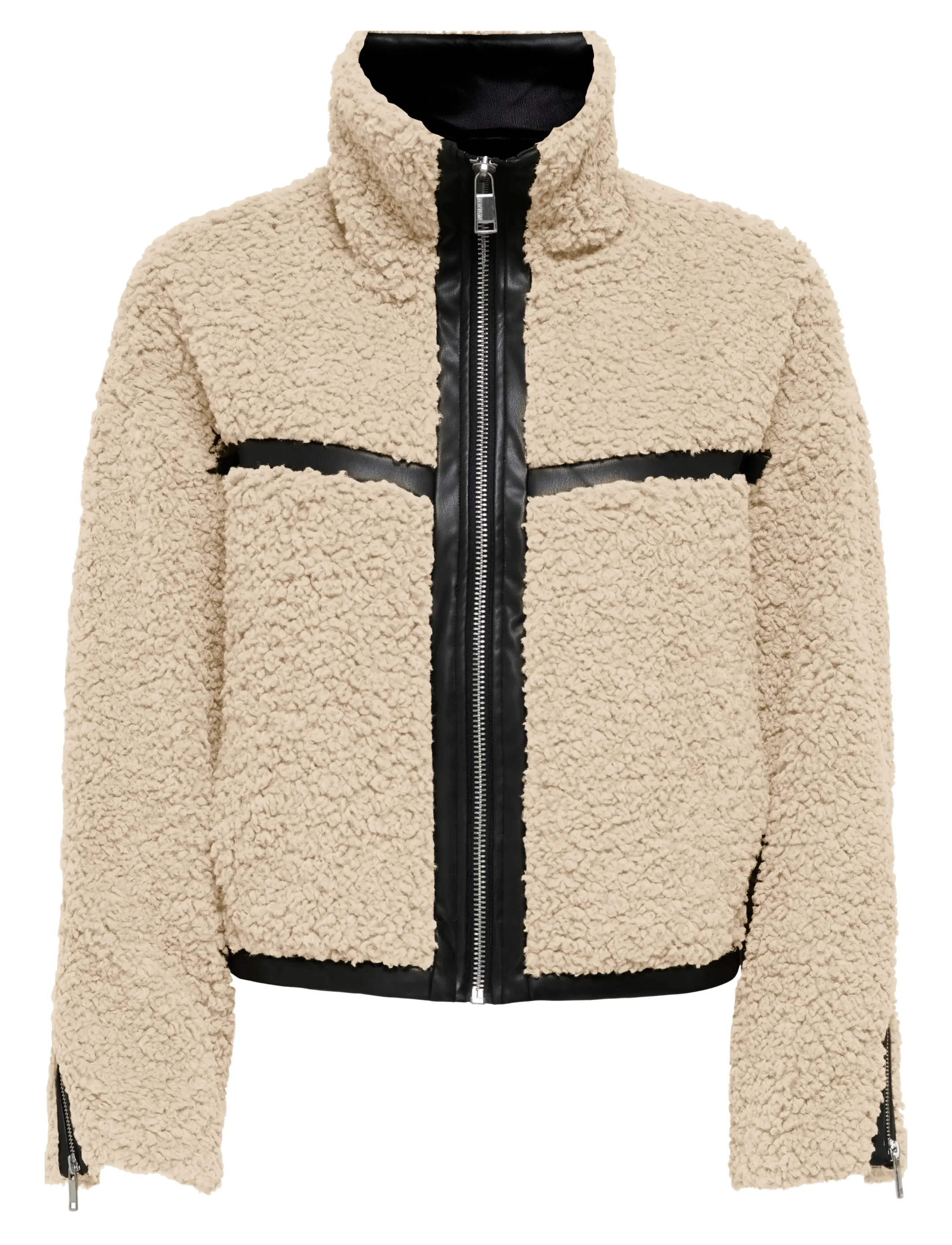 ONLY Onlpatti Life Teddy Kurz Jacke Cc Otw Cream - L - Damen