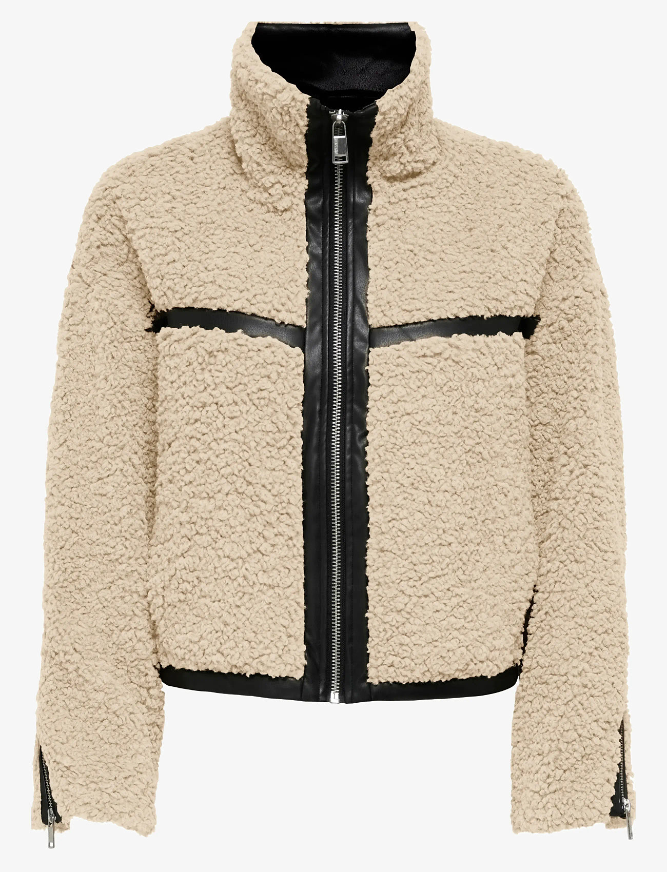 ONLY - ONLPATTI LIFE TEDDY SHORT JACKET CC OTW - höstjackor - birch - 0