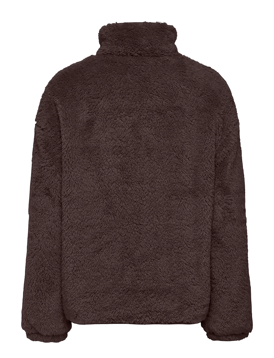 ONLY - ONLCONTACT OVERSIZED CC OTW - faux fur - chocolate torte - 1