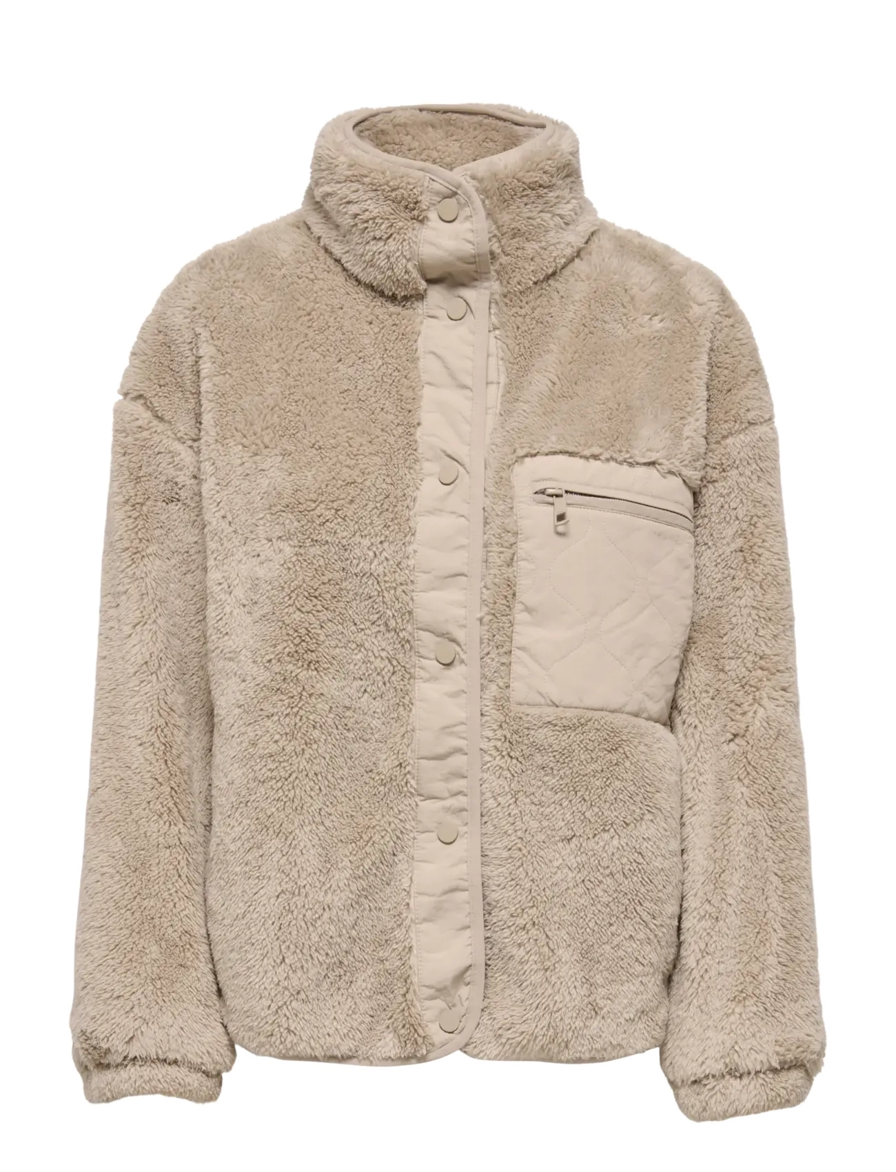 ONLY ONLCONTACT LIFE OVERSIZED CC OTW - Kunstkarusnahk - HUMUS / beige