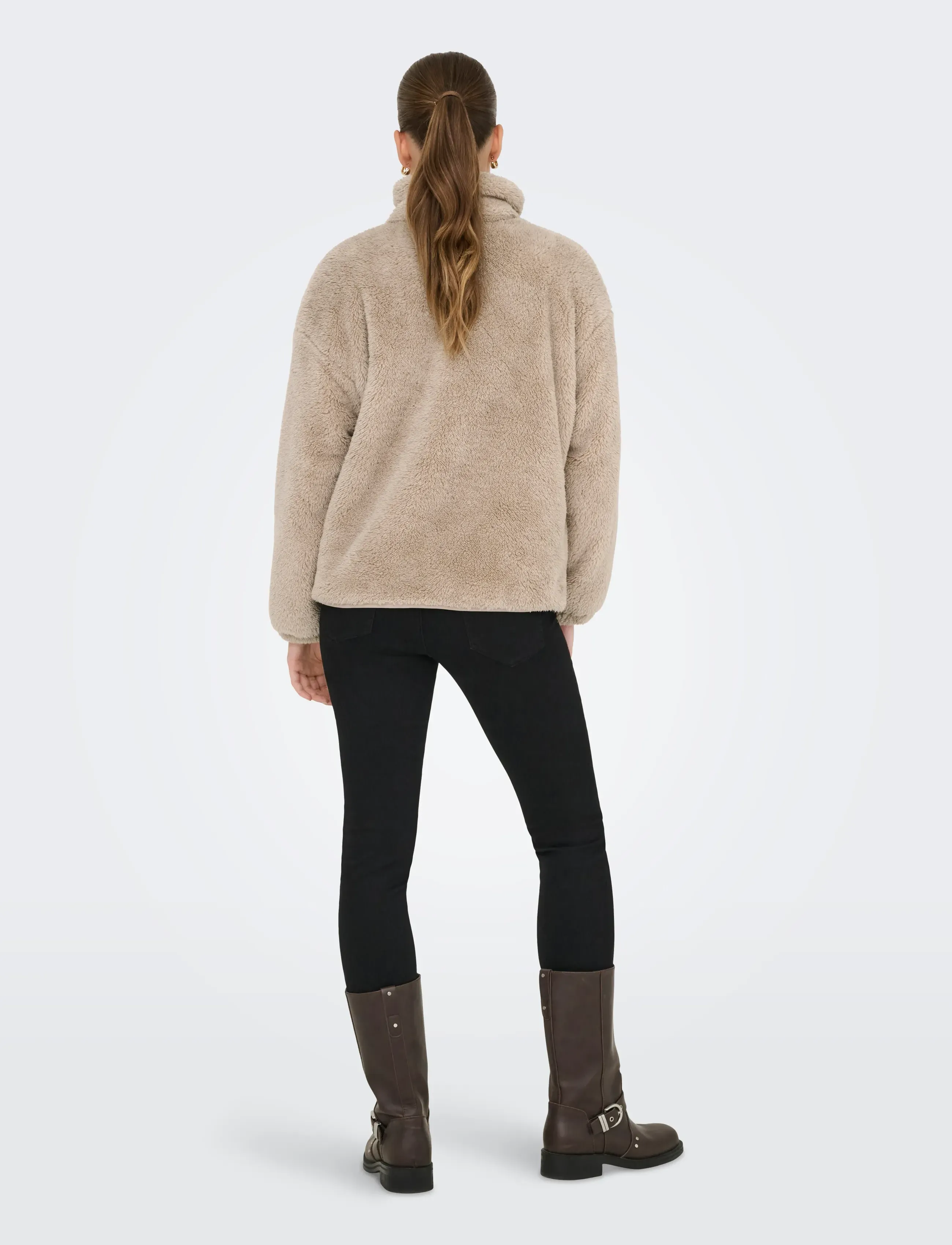ONLY - ONLCONTACT OVERSIZED CC OTW - fuskpäls - humus - 3