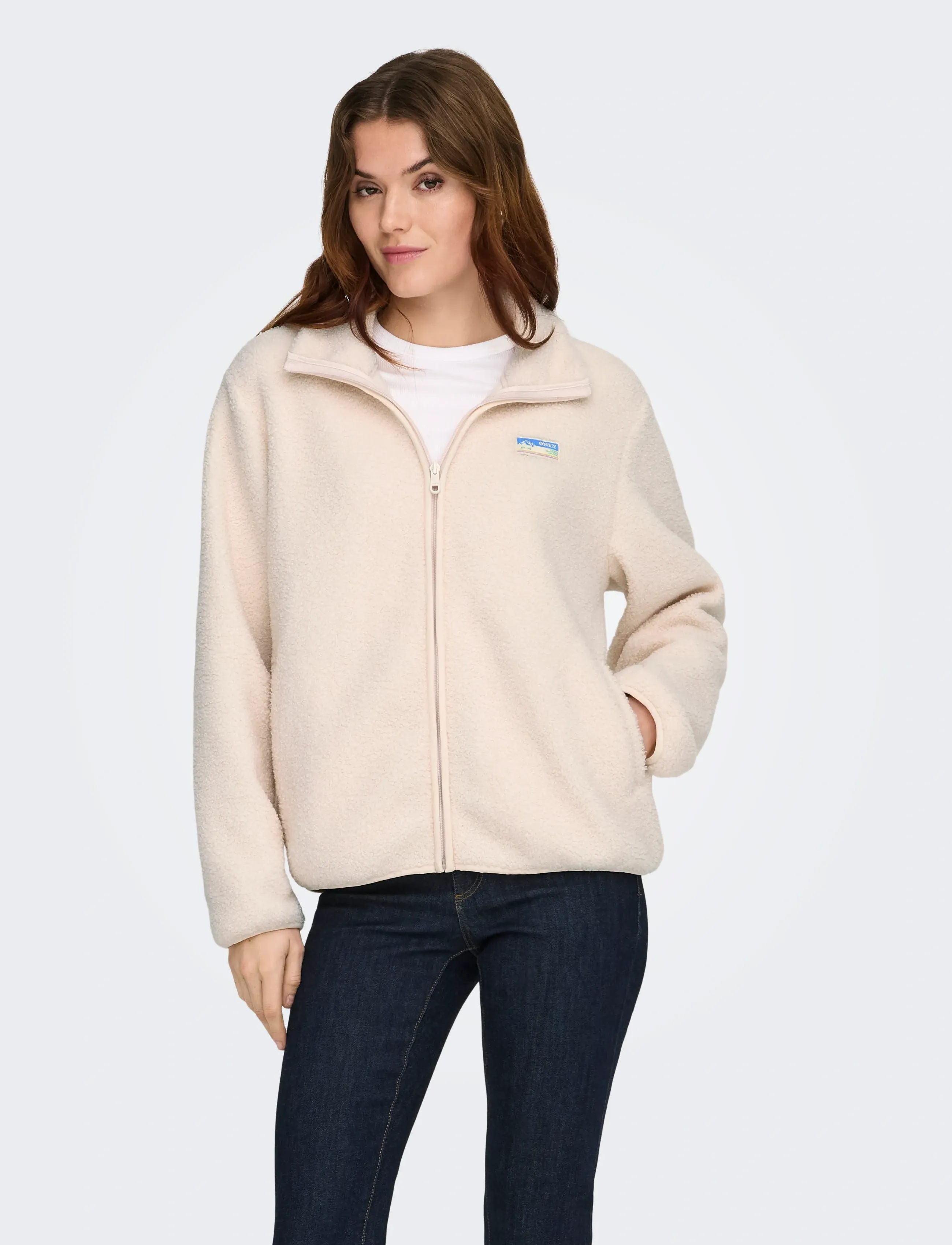 ONLY Onleva Teddy Jacket Cs Otw, XS, Jackets, Creme - Padded Jacket, Frauen