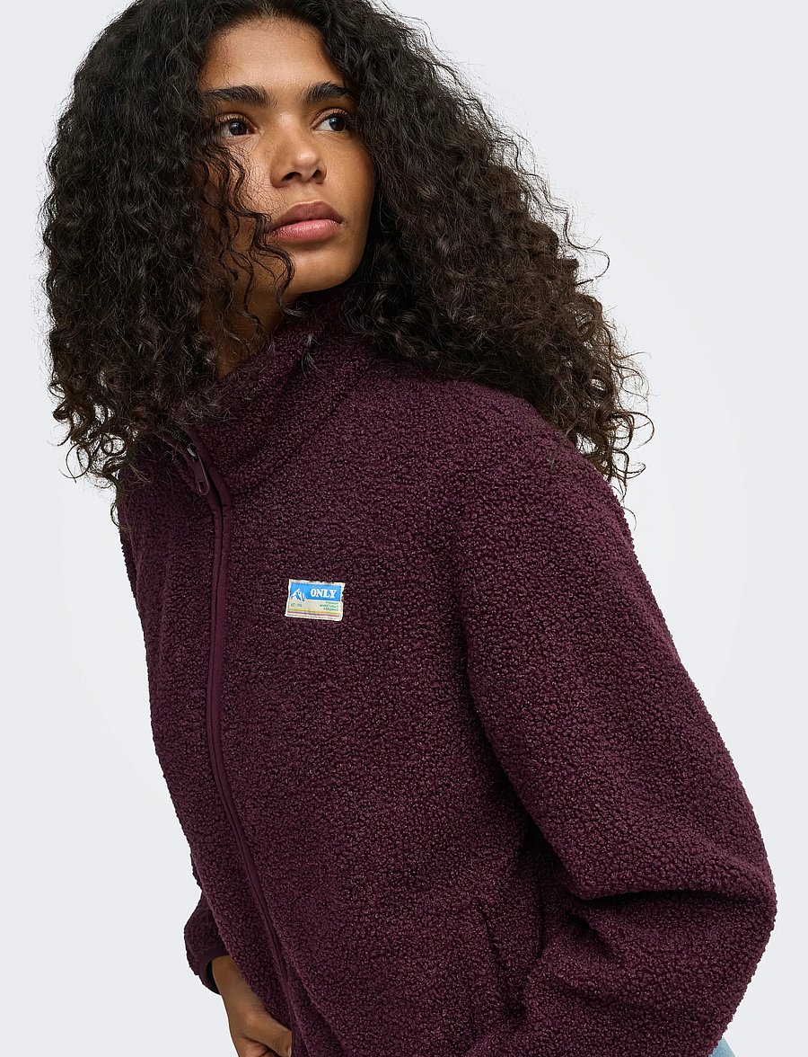 ONLY - ONLEVA TEDDY JACKET CS OTW - winterjacken - winetasting - 5