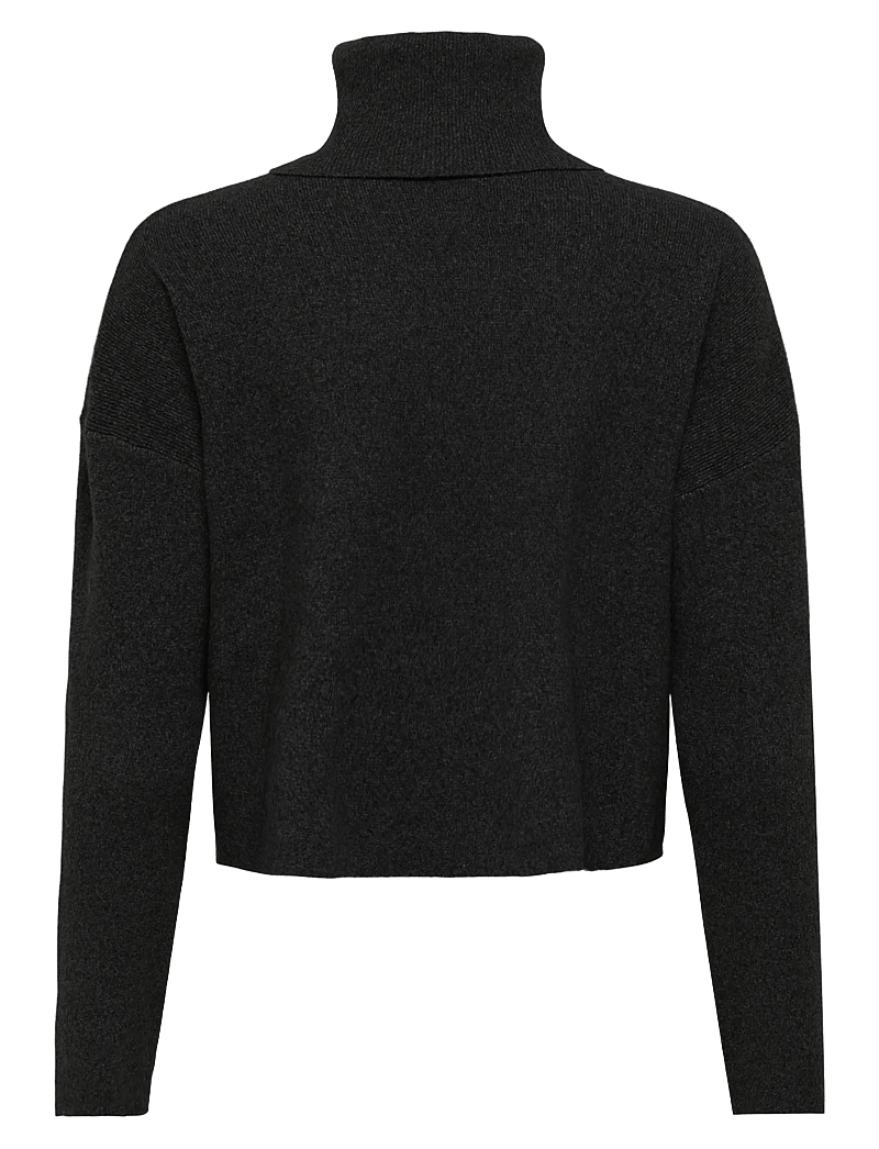 ONLY - ONLAMA LIFE LS RIB ROLLNECK CC KNT - polotröjor - black - 2
