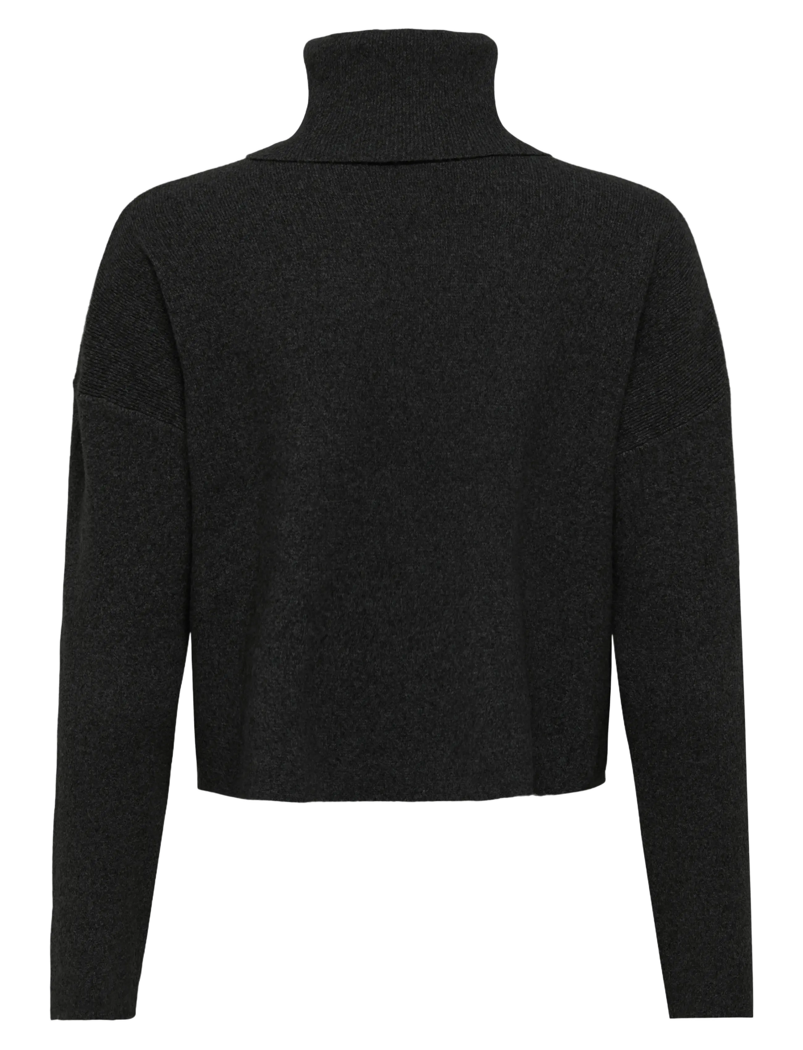 ONLY - ONLAMA LIFE LS RIB ROLLNECK CC KNT - turtlenecks - black - 2