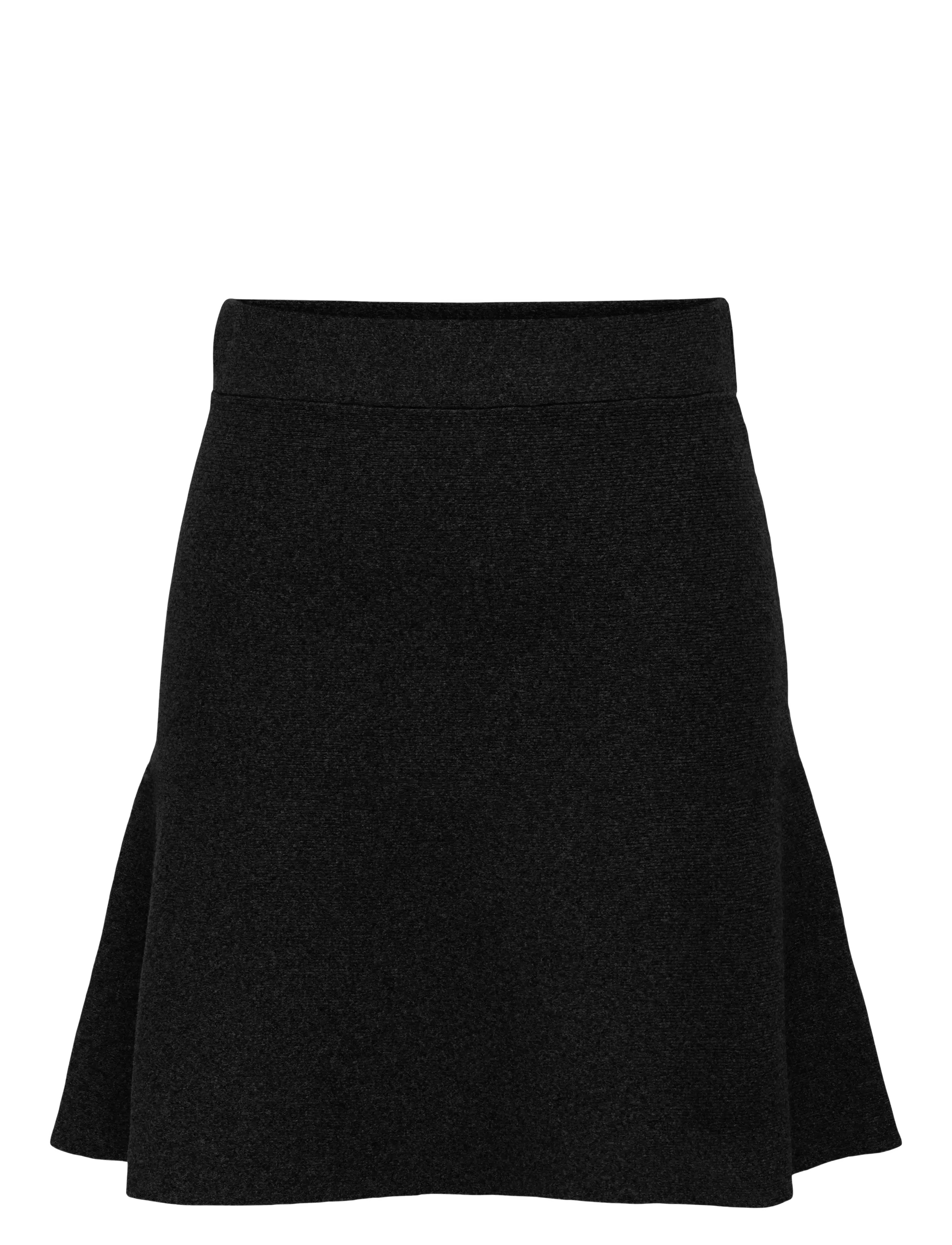 ONLY Onlama Life Skater Skirt Cc Knt, Kvinder, Strikket Skater Nederdel, Sort, Str: XS