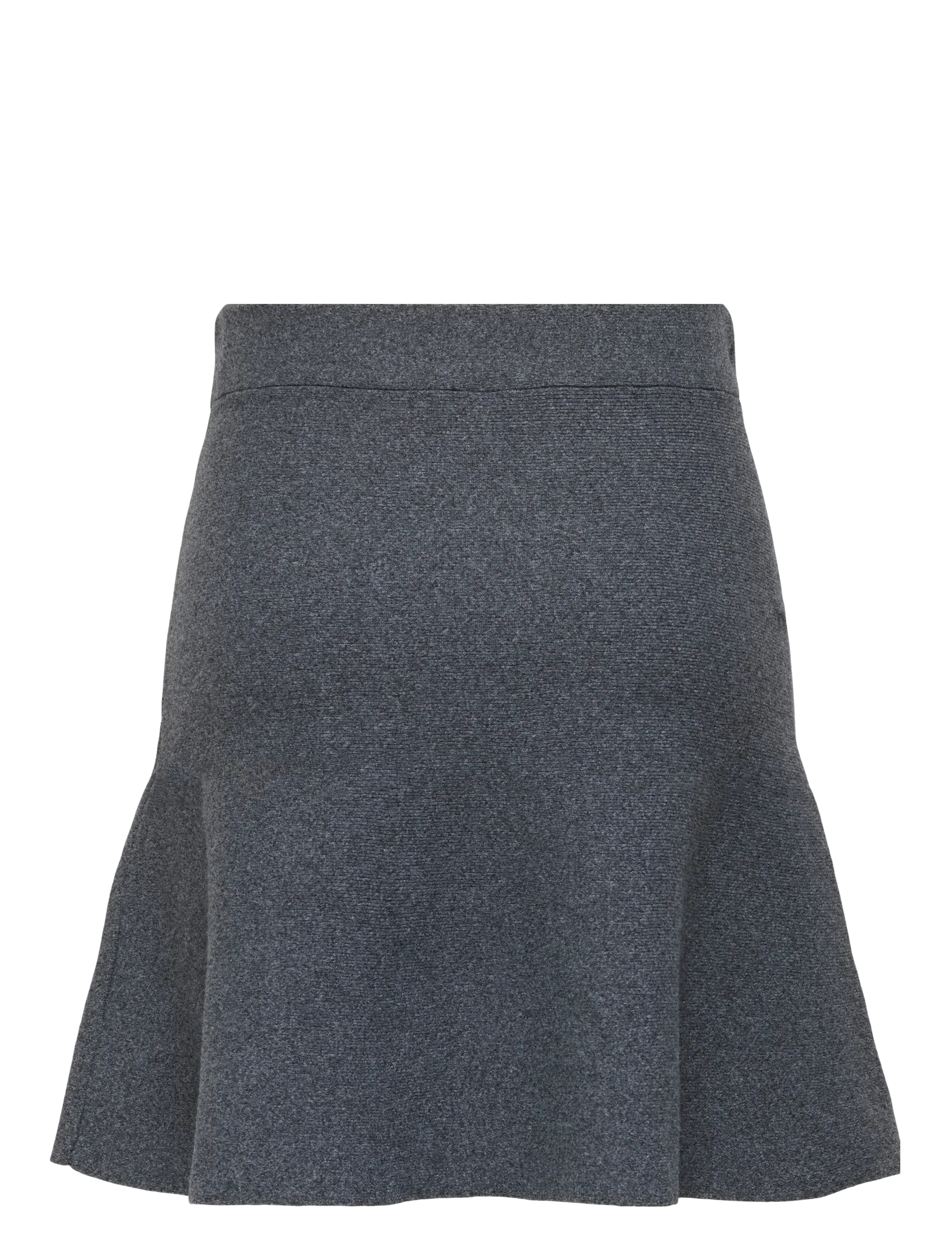 ONLY - ONLAMA LIFE SKATER SKIRT CC KNT - minihameet - medium grey melange - 2