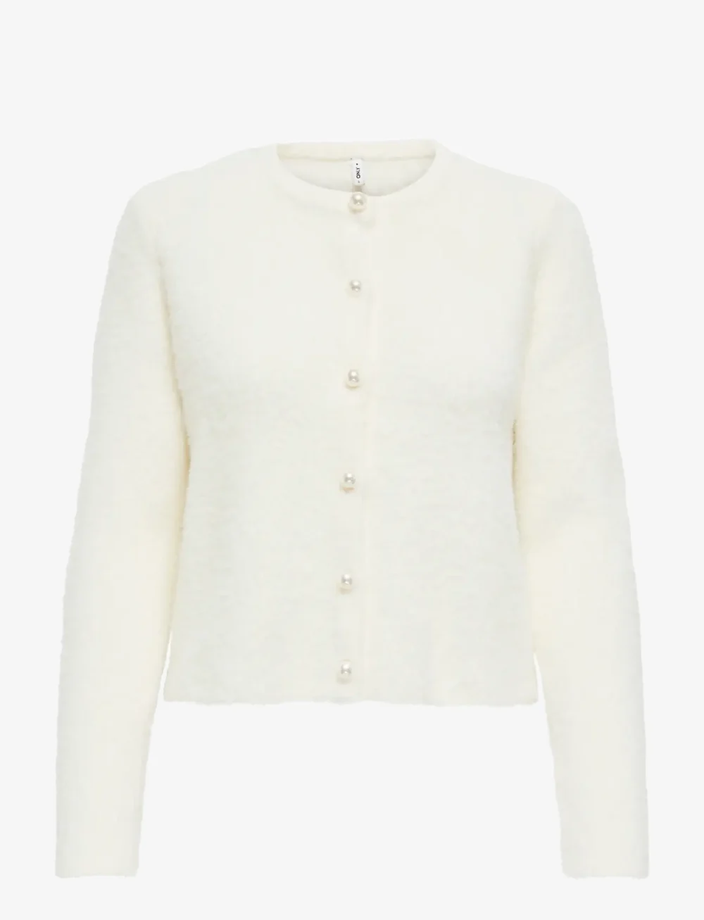 ONLY - ONLPETRA LS PEARL O-NECK CARDI CC KNT - gilets - cloud dancer - 1