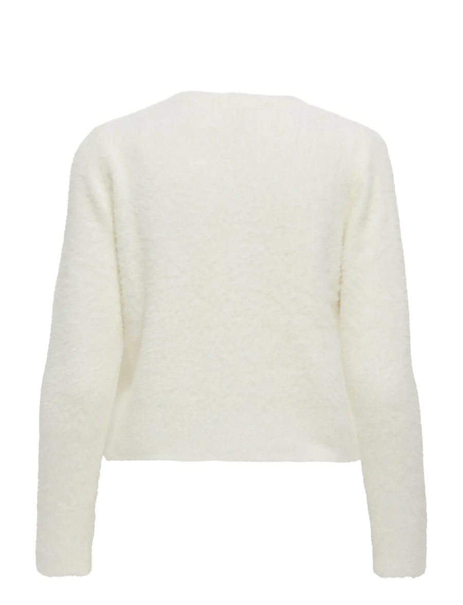 ONLY - ONLPETRA LS PEARL O-NECK CARDI CC KNT - gilets - cloud dancer - 2