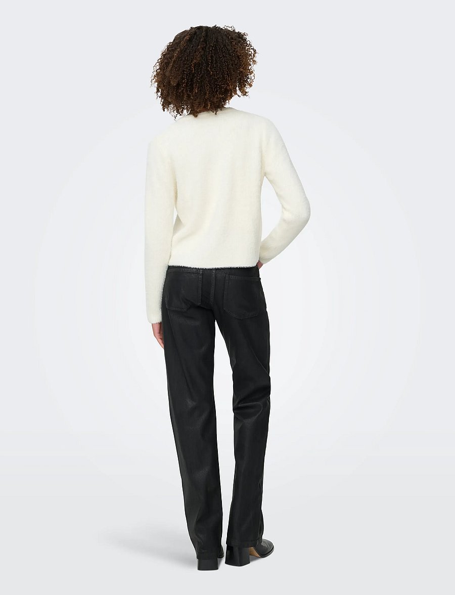 ONLY - ONLPETRA LS PEARL O-NECK CARDI CC KNT - gilets - cloud dancer - 3