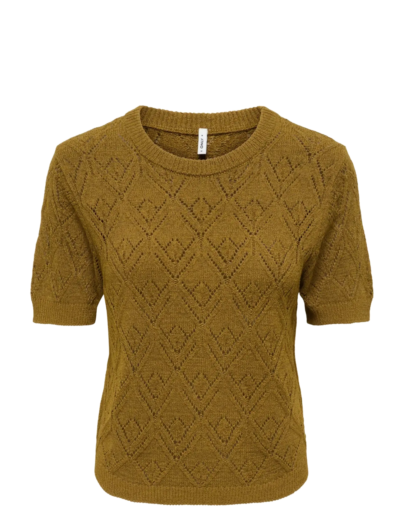 ONLY ONLSUNNY S/S STRUCTURE PULLOVER KNT - Kudumid - BREEN / khaki/green