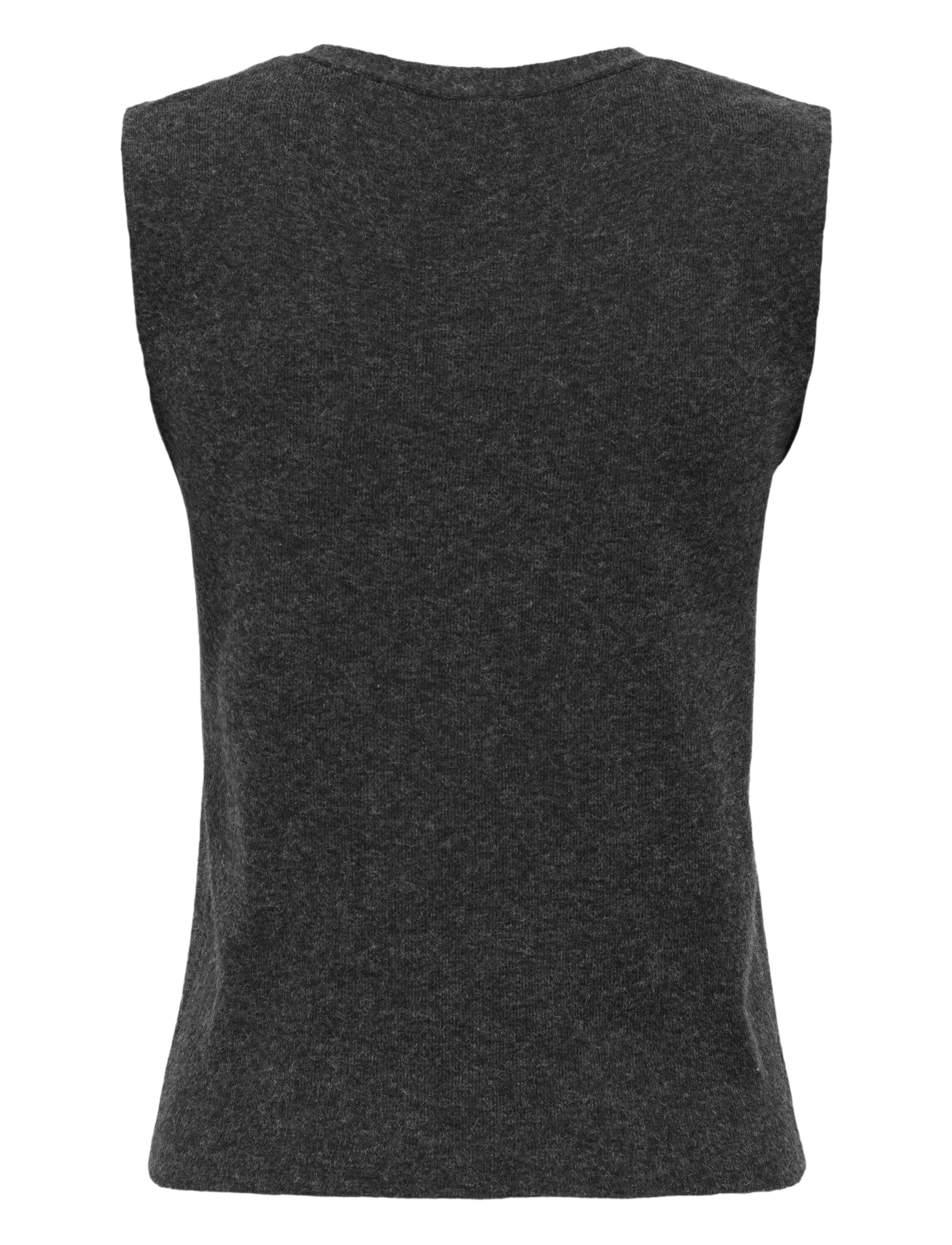 ONLY - ONLBILLIE SL VEST CC KNT - dark grey melange - 2