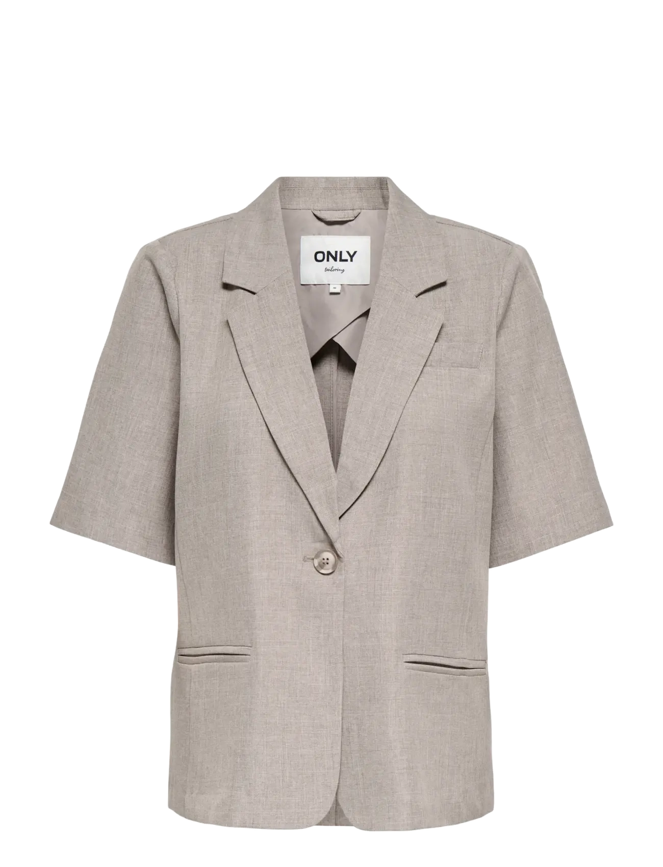 ONLY ONLLINDA S/S MEL OVS BLAZER TLR - Švarkai - FUNGI / beige