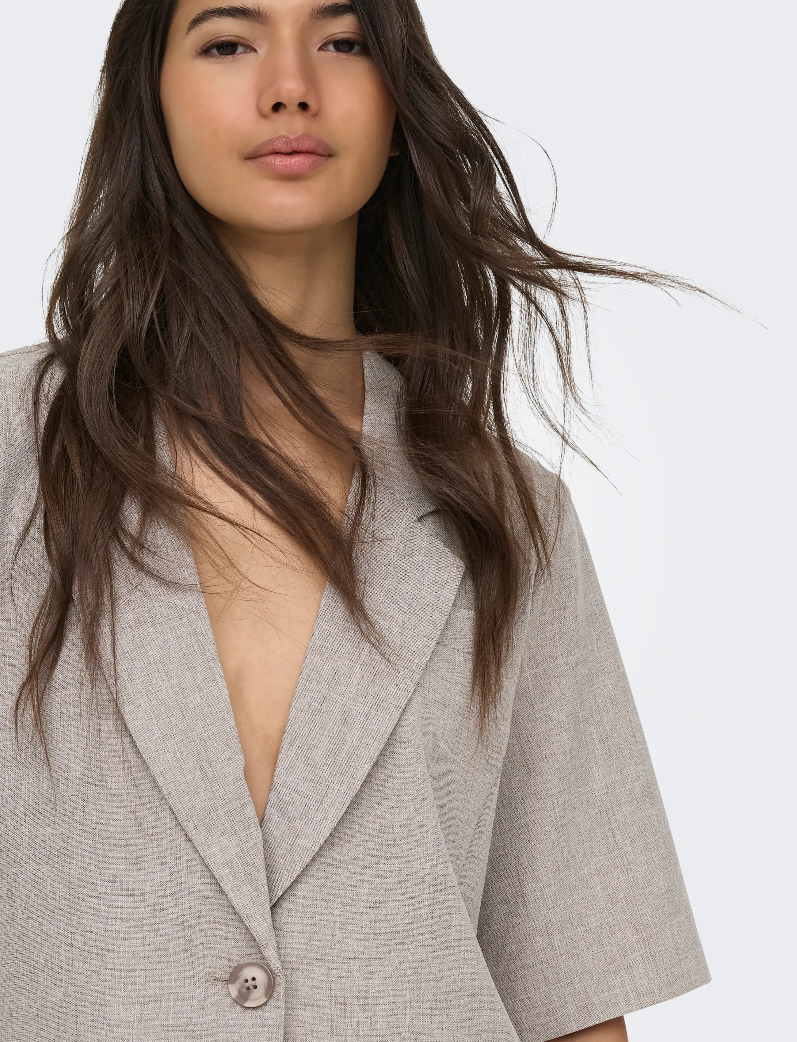 ONLY - ONLLINDA S/S MEL OVS BLAZER TLR - einreihige blazer - fungi - 5