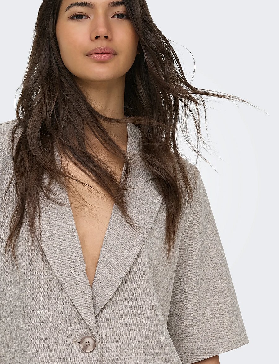 ONLY - ONLLINDA S/S MEL OVS BLAZER TLR - einreihige blazer - fungi - 5