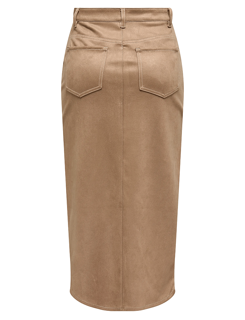 ONLY Onlstina Life Mw Faux Suede Skirt Cc Pnt (ON15351259) Midi