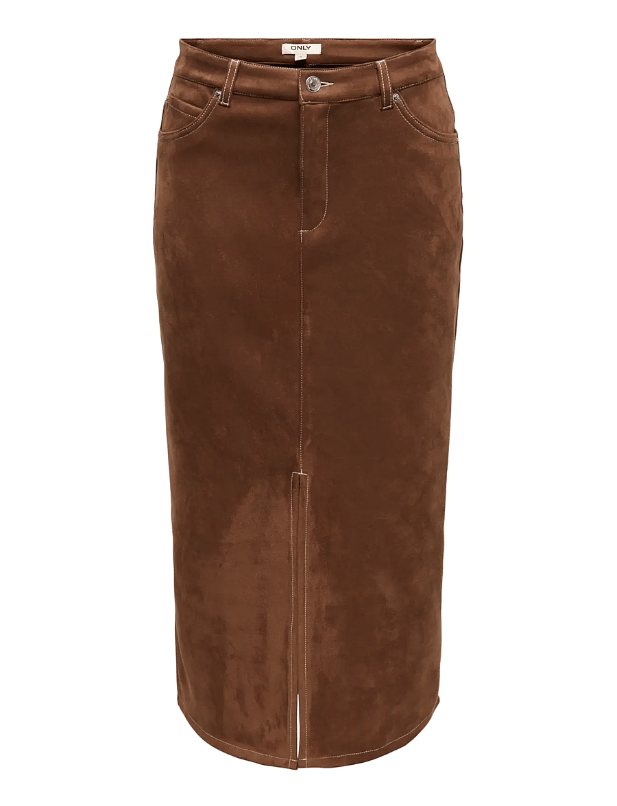 ONLY - ONLSTINA MW FAUX SUEDE SKIRT CC PNT - soft silt - 1