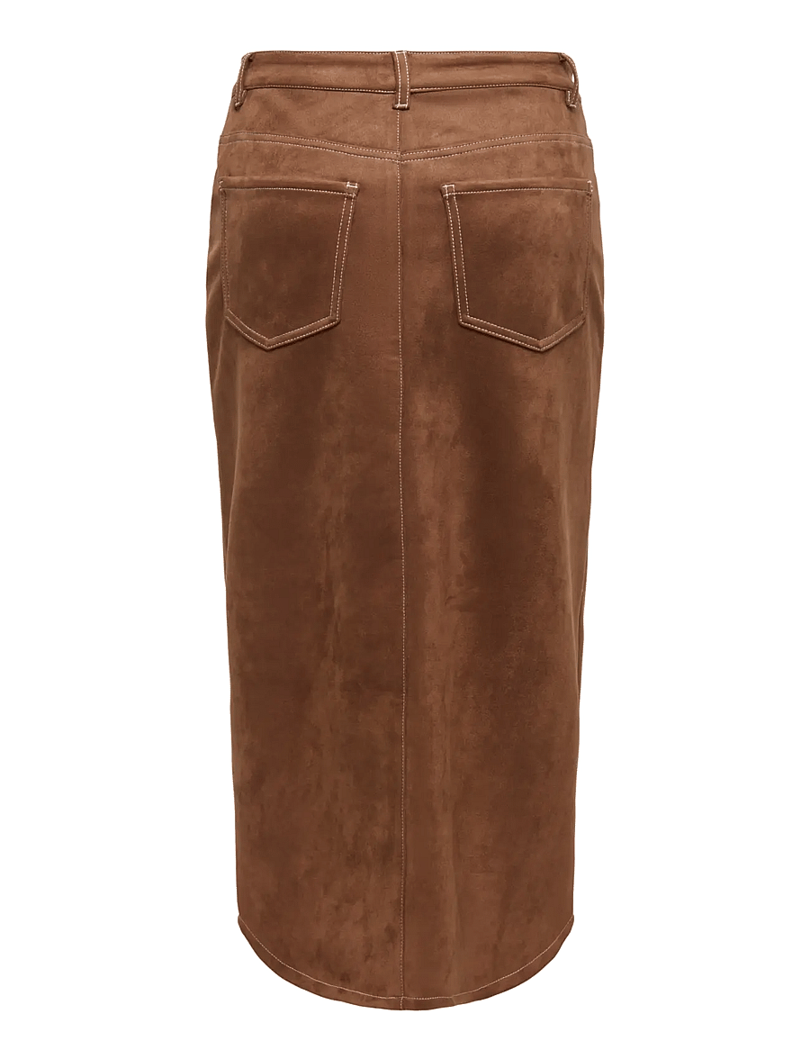 ONLY - ONLSTINA MW FAUX SUEDE SKIRT CC PNT - soft silt - 2