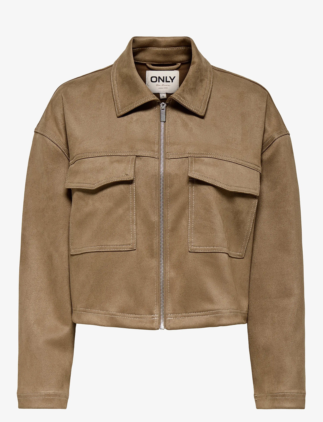 ONLY - ONLSTINA LIFE FAUX SUEDE JACKET CC PNT - cocoa crÉme - 1