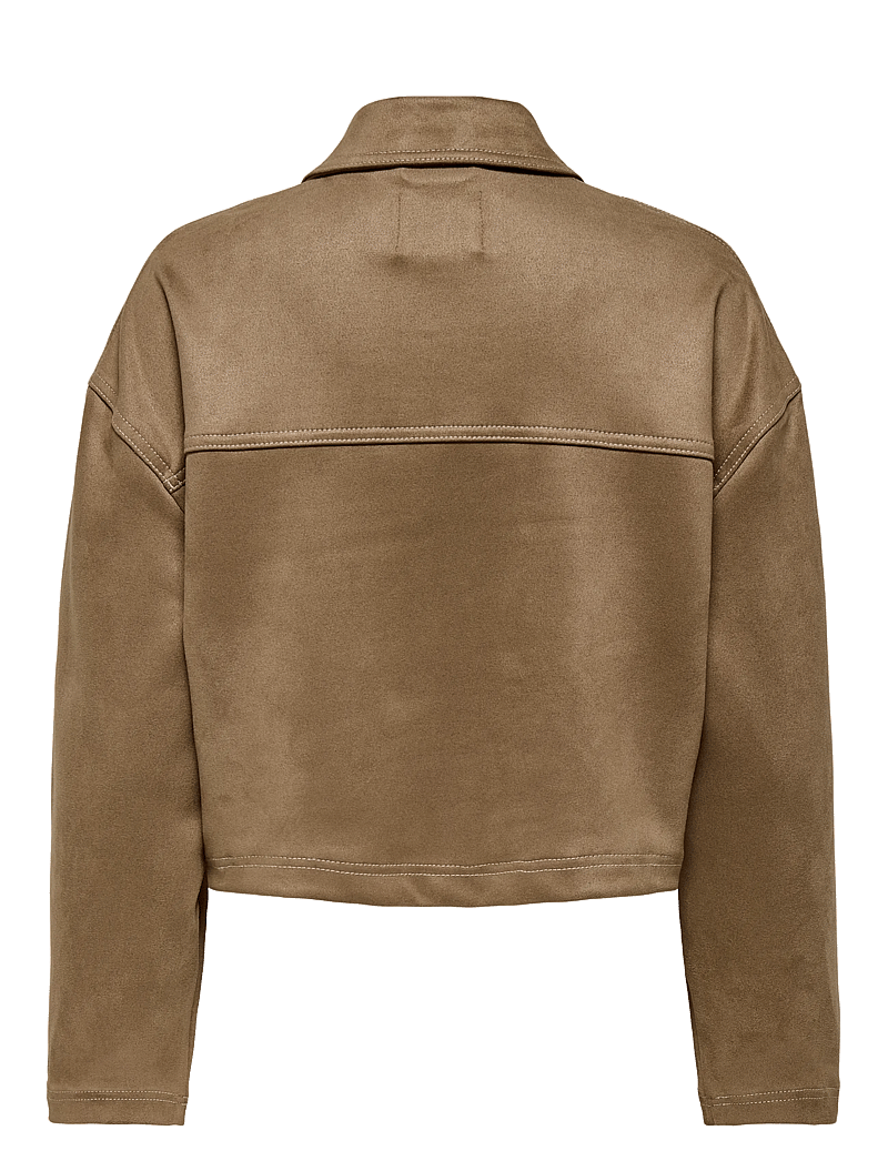 ONLY - ONLSTINA LIFE FAUX SUEDE JACKET CC PNT - cocoa crÉme - 2
