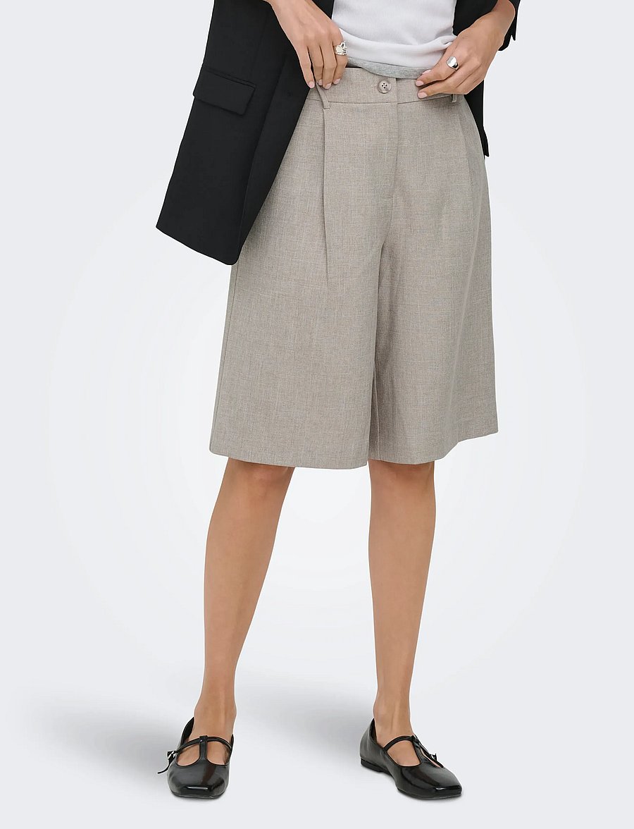ONLY - ONLLINDA HW MEL LONG SHORTS TLR NOOS - fungi - 0
