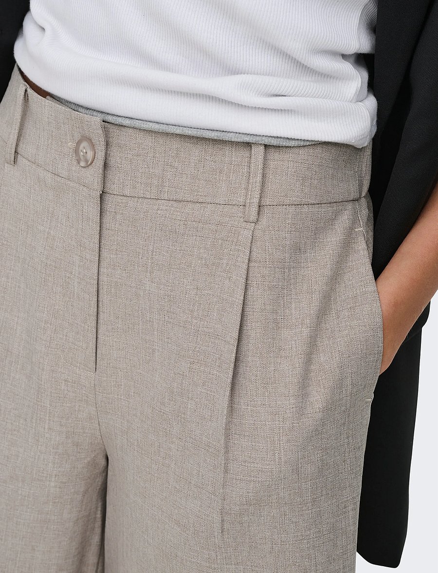 ONLY - ONLLINDA HW MEL LONG SHORTS TLR NOOS - fungi - 5