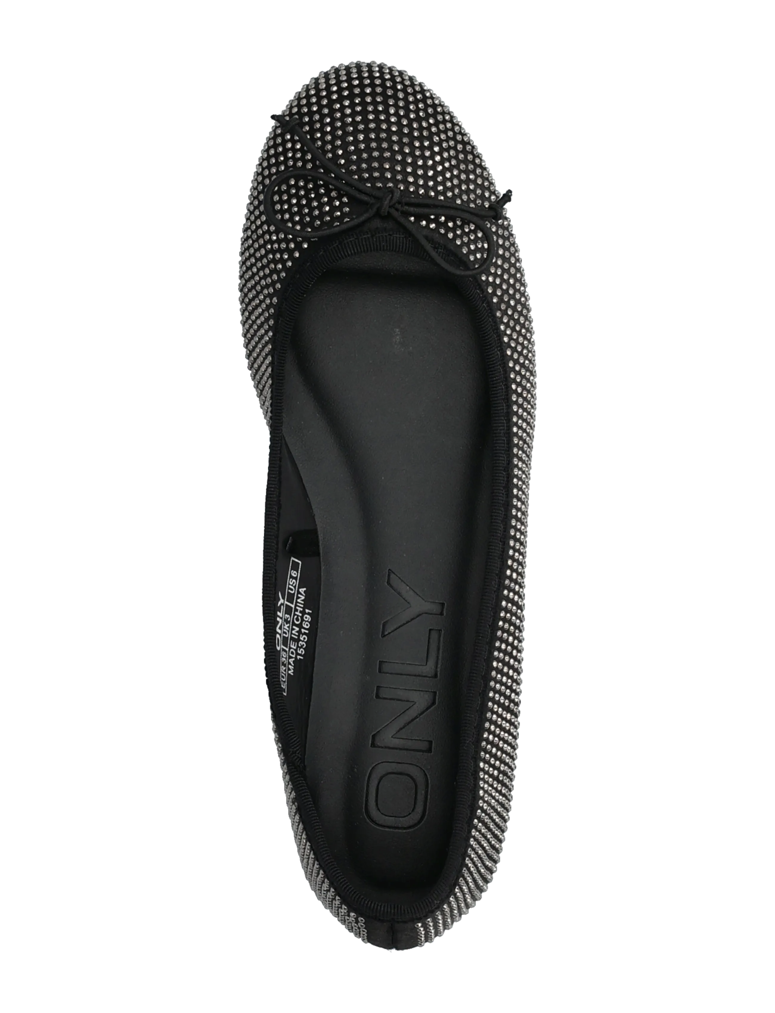 ONLY - ONLBEE-3 RHINESTONE BALLERINA - besondere anlässe - black - 3