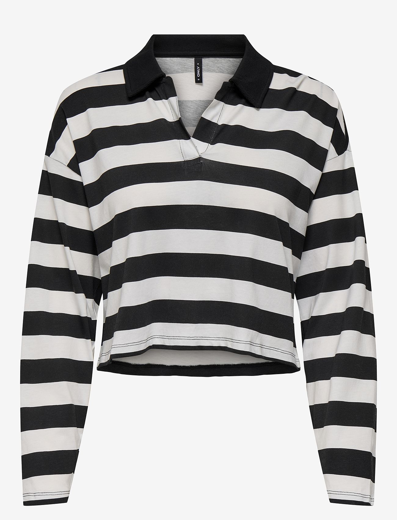 ONLY - ONLMAY LIFE L/S BOXY POLO TOP CS JRS - pikéer - black - 1