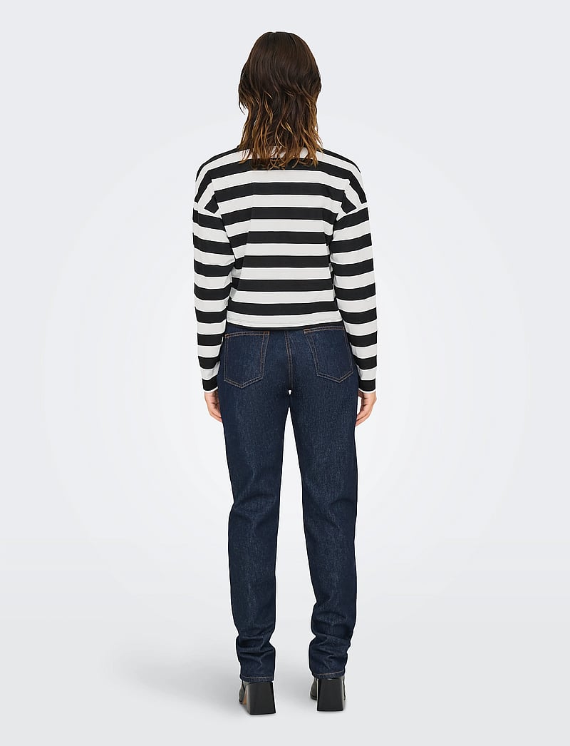 ONLY - ONLMAY LIFE L/S BOXY POLO TOP CS JRS - pikéer - black - 3