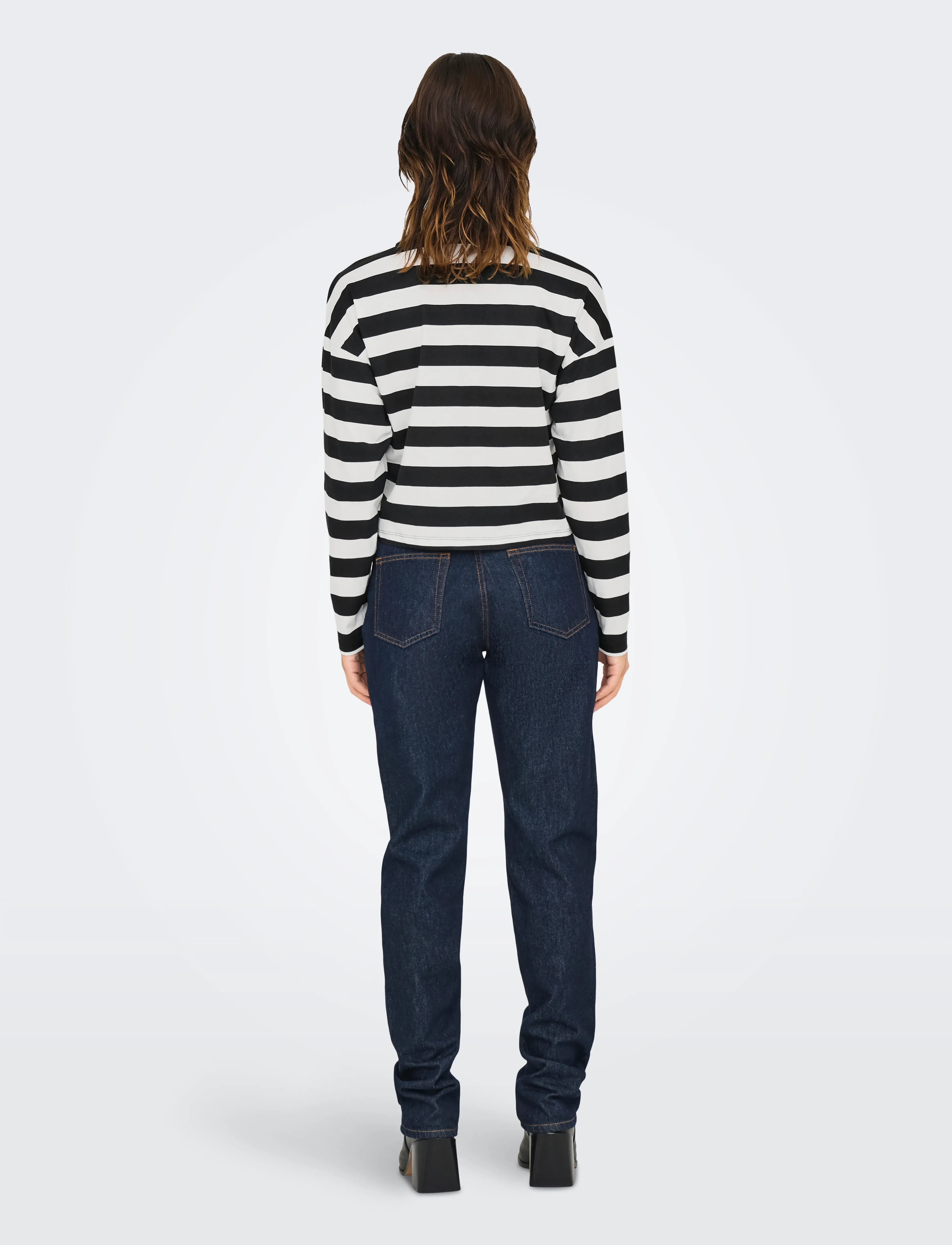 ONLY - ONLMAY LIFE L/S BOXY POLO TOP CS JRS - poloshirts - black - 3