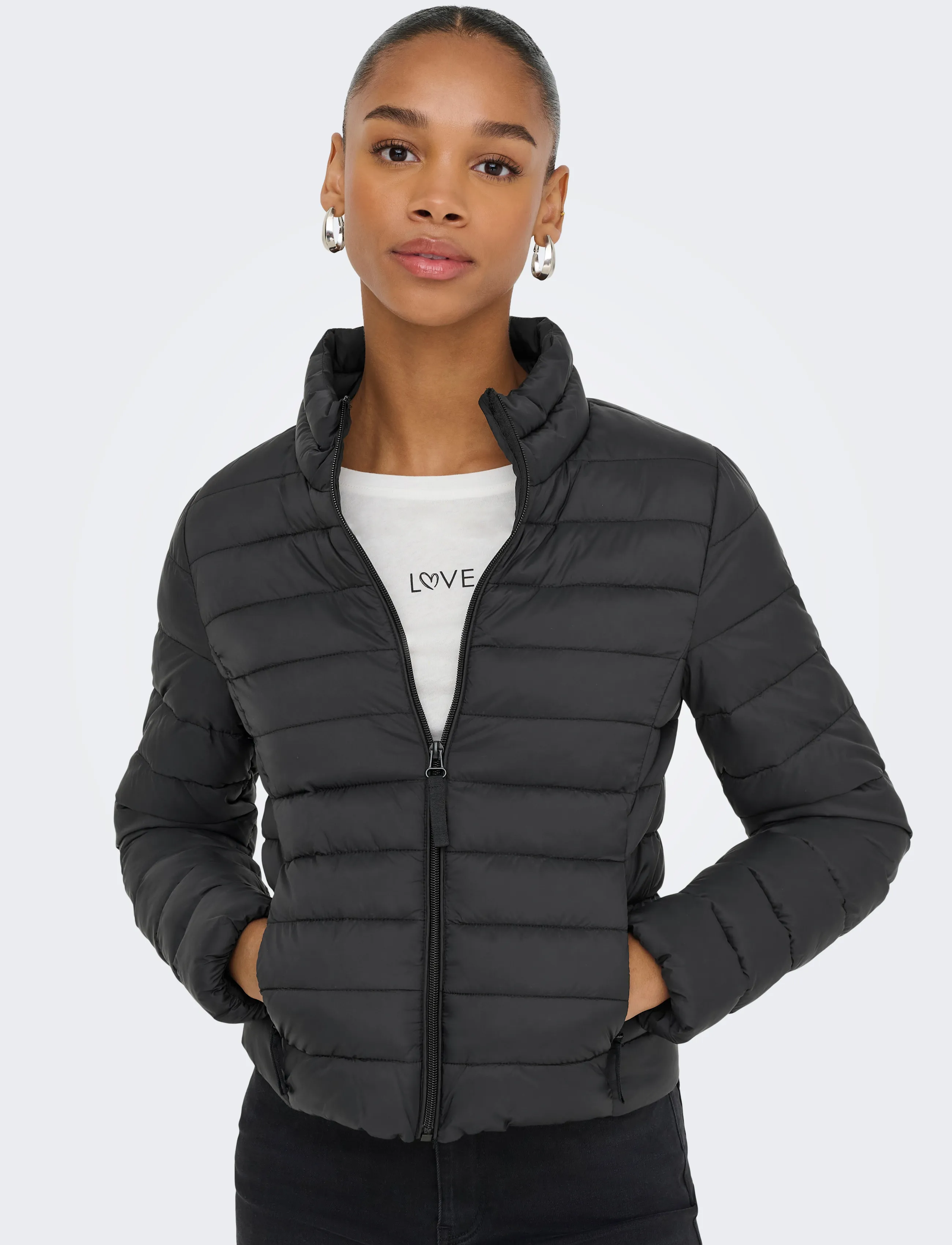ONLY - ONLTAHIA LW QUILTED JACKET OTW NOOS - black - 5