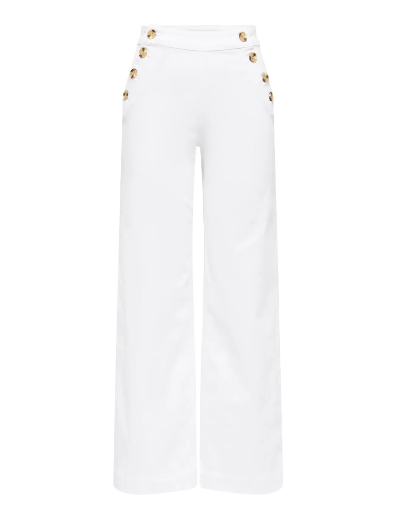 ONLY ONLMADISON HW BUTTON WIDE DNM 730 NOOS - ONLY - WHITE DENIM / white